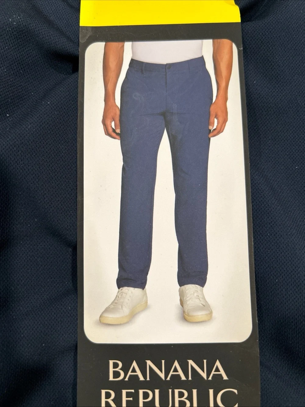 Banana Republic Men’s Slim Fit Flat Front Stretch Pants Navy 32x30 NWT